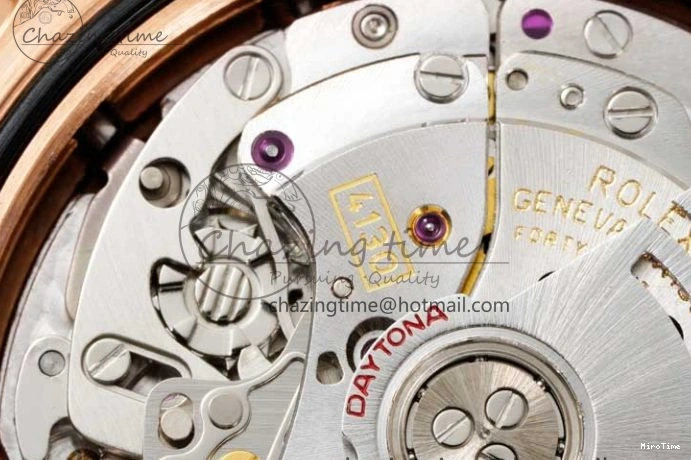 MiroTime 0506 Stretchable Daytona 116515 QF 1:1 Best Edition Black RG Dial on Oysterflex Rubber Strap SA 2273